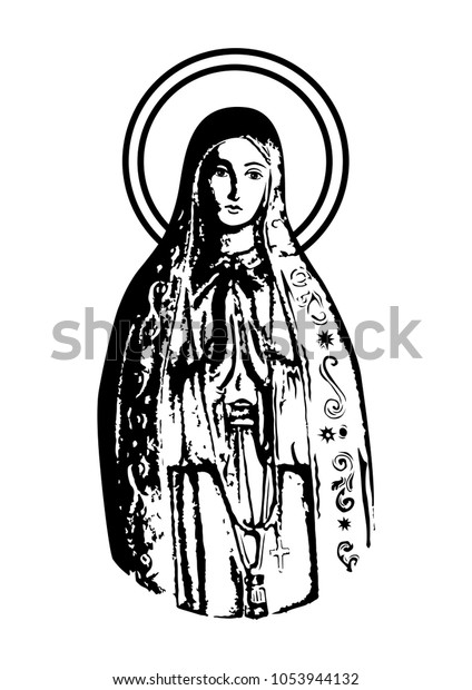 Our Lady Fatima Vector Stock Vector (Royalty Free) 1053944132 ...