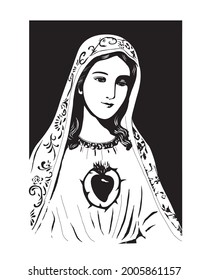 Our Lady Fatima vector