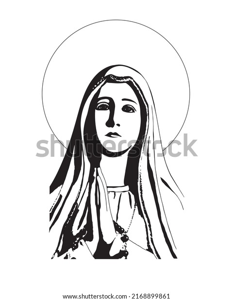 Our Lady Fatima Vector Virgin Mary Stock Vector (Royalty Free ...