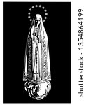 Our Lady of Fatima virgin Mary Catholic vector