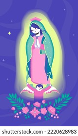 Our Lady of Guadalupe, Empress of America. Virgen de Guadalupe