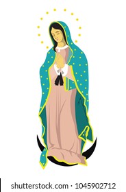 our lady of guadalupe vector