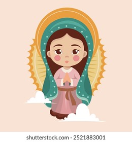 Our lady of guadalupe vector