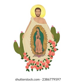 Our Lady of Guadalupe Virgin Mary. Virgen de Guadalupe.