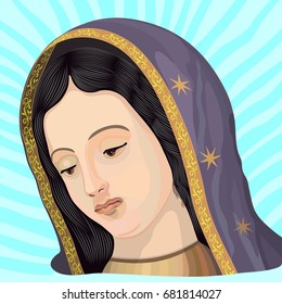Our Lady of Guadalupe-a stylized portrait