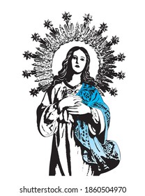 2,659 Virgin mary drawing Images, Stock Photos & Vectors | Shutterstock