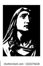 Our Lady of sorrows vector