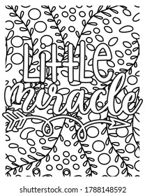 Our little miracle.Pregnancy coloring book pages design.