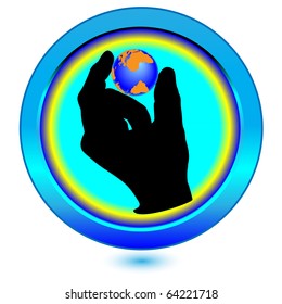 Our little world.Vector