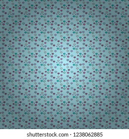 Our love is magic. Vector illustration. Cartoon hearts love on gray, neutral and blue colors on cute background. Love card. Seamless pattern with hearts.