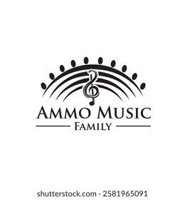 Our Music Family logo blends harmony, love, and rhythm, symbolizing unity through music. Perfect for bands, music schools, and family-oriented events. Creative, melodic, and timeless!