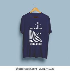 Our nation under God t shirt designs for Christians are now available.