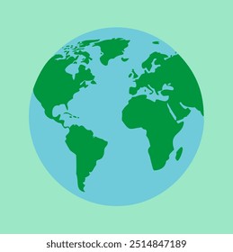 our planet earth in vector form