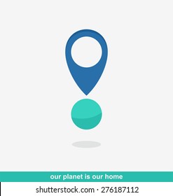 our planet is our home logo
