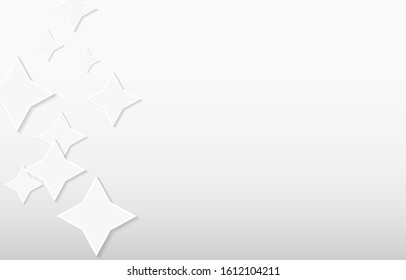 our pointed stars on white background vector illustration
