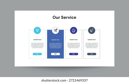 Our service slide presentation template with a clean, modern, and professional layout. Ideal for showcasing company services, service offerings, business solutions, and corporate capabilities. Fully editable and easy to customize, suitable for PowerPoint, Google Slides, and Keynote. Perfect for business, corporate, and professional presentation use.