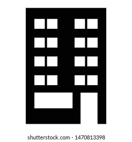 Our Services Building, Office, American Solid Glyph Icon Web card Template. Perfect use for web, design, pattern, etc.