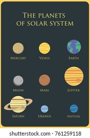 Our Solar System vector illustration