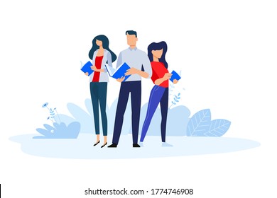 Our teachers. Vector illustration concepts for graphic and web design, marketing material, business presentation templates, education, training and courses, school.