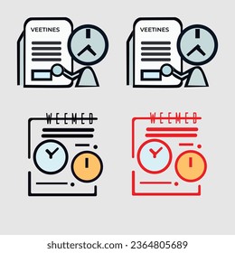 our think tank set vector illustration
