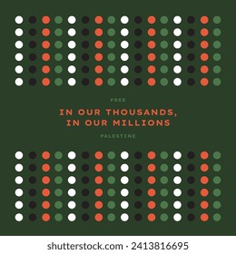 In our thousands in our millions - banner vector
