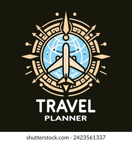 Our travel planner logo embodies the spirit of adventure and meticulous planning