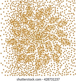 our wedding invitation with gold background