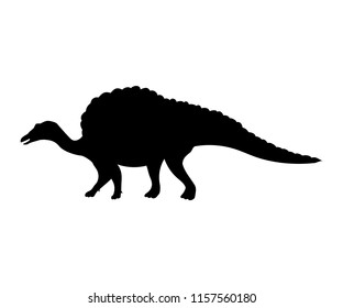 Ouranosaurus silhouette dinosaur jurassic prehistoric animal