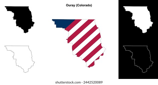 Ouray County (Colorado) Übersicht Kartenset