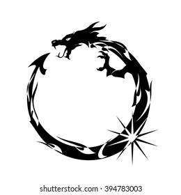 Ouroboros, Black Dragon Eating its Own Tail