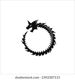 ouroboros, se puede usar como emblema, icono, etc