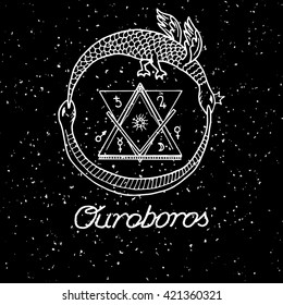 Ouroboros and philosophical stone