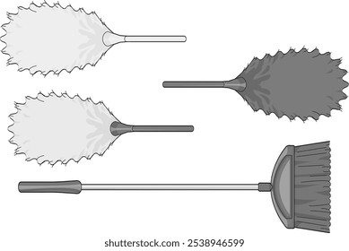 ousehold Cleaning Brush Set | Floor and Dusting Tools