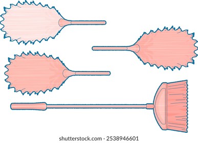 ousehold Cleaning Brush Set | Floor and Dusting Tools