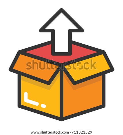 Out Arrow with Box Vector Icon
