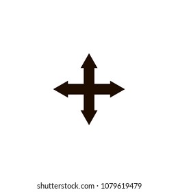 out arrows icon. flat design