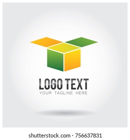 Out Of The Box  Logo Icon Vector Template