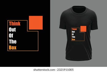 De la caja diseño tipográfico de camisetas, motivacional, de moda, tipográfico, diseño de camisetas, moderno, elegante, vector de camisetas y plantilla.