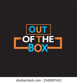 out of the box typography t shirt