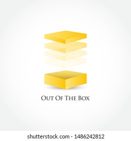 Out Of The Box Vector Template Design Illustration