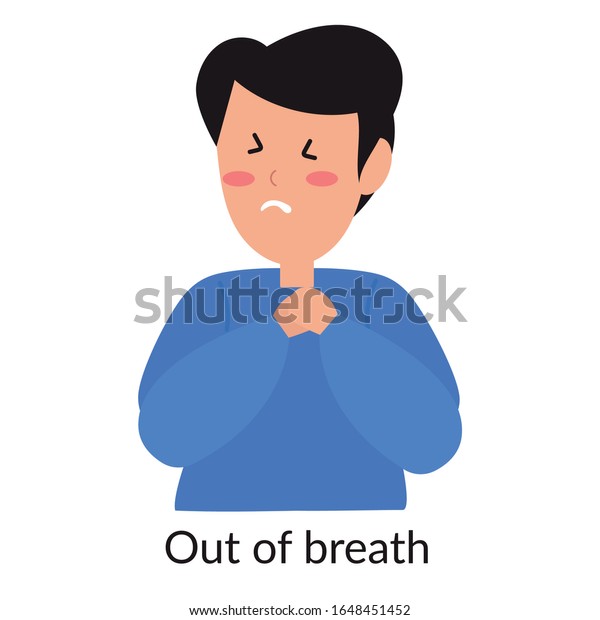 Out Breath Human People Cartoon Vector Stock Vector (Royalty Free ...