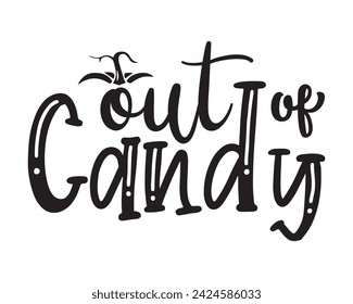 Diseño de camiseta de tipografía de caramelo