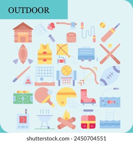 out door icons for download business