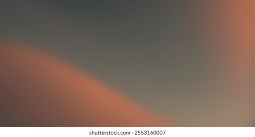 Außerhalb des Fokus Sonnenuntergang über dem Ozean leuchtend orange mit dunkelblauem Hintergrund, Vektorgrafik eps 10.