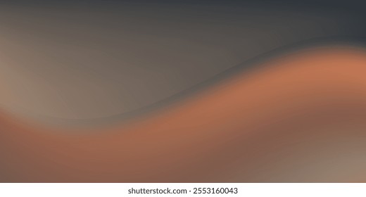 Außerhalb des Fokus Sonnenuntergang über dem Ozean leuchtend orange mit dunkelblauem Hintergrund, Vektorgrafik eps 10.