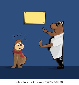 out laziness - cartoon style vector illustration
