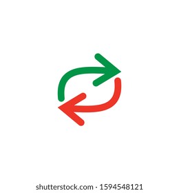 In and out logo template design vector, illustration icon