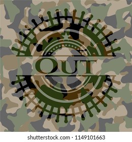 Out on camo texture