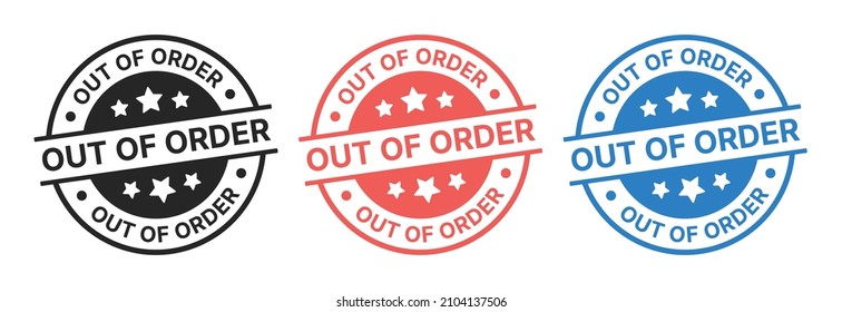 Señal vectorial fuera de orden.