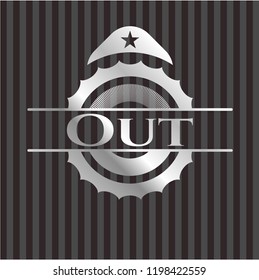 Out silver emblem